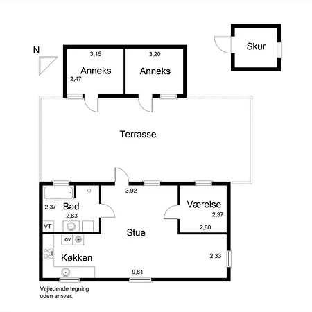 펜션 Lk1859-lokken-ulstrupvej-19 루켄